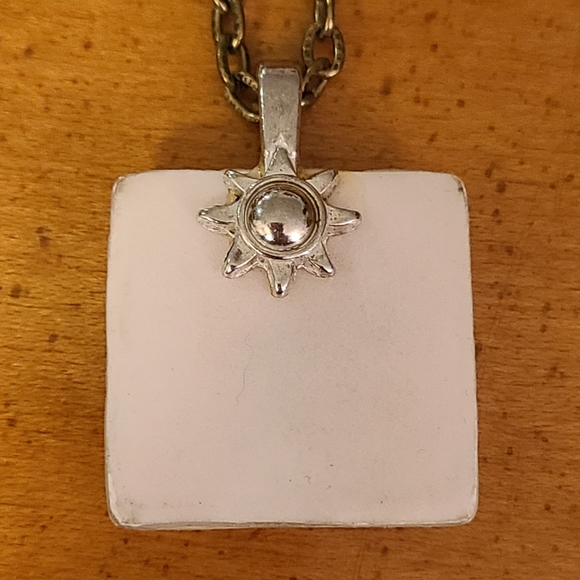 Lucite Coated Bird Pendant 16" chain with 3" Extender - Picture 4 of 6